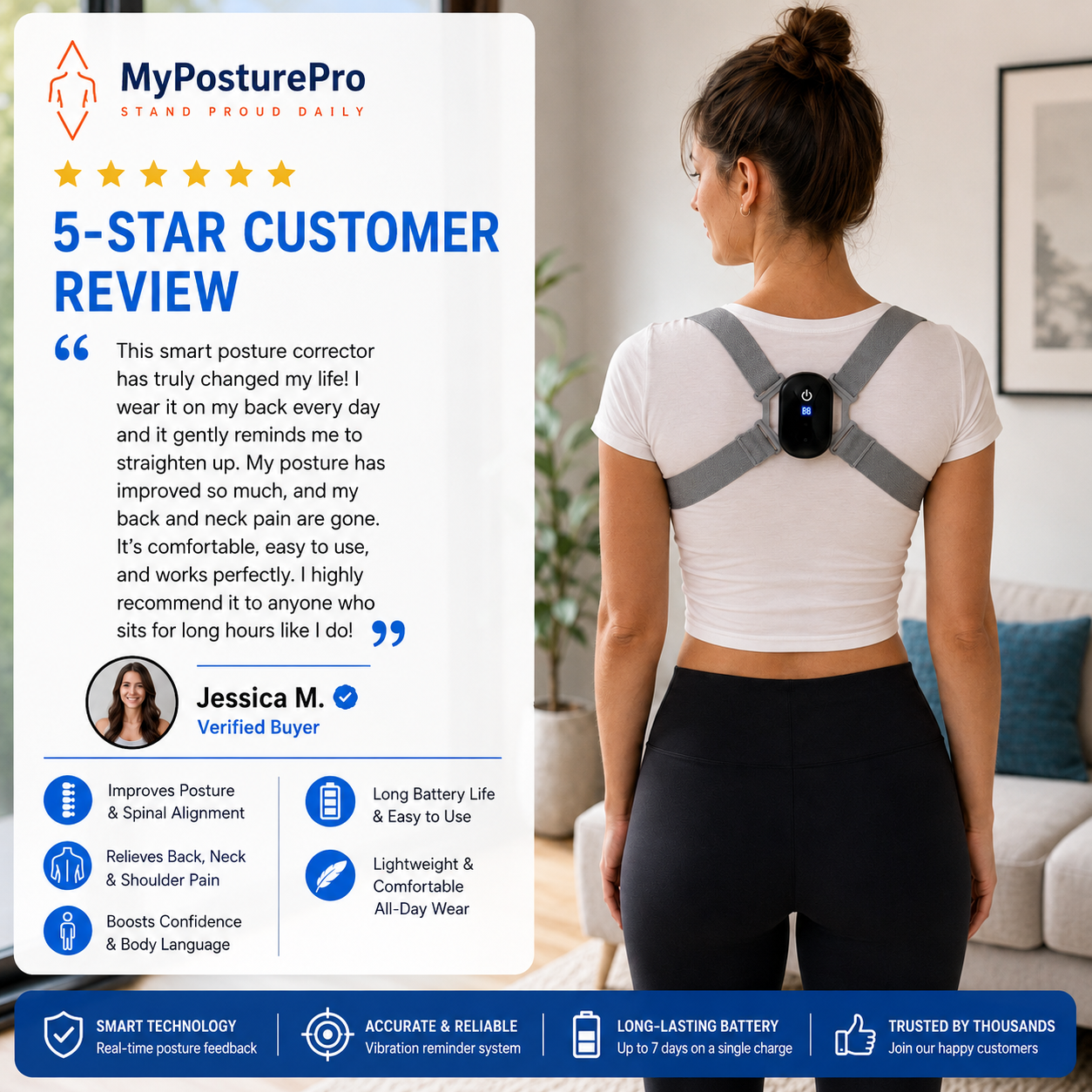Posture Sense™ Smart Posture Corrector